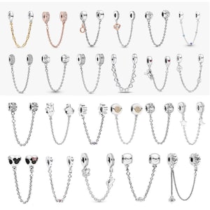 Bracelet safety chain charm, exquisite chain cover, suitable for Pandora European bracelet charms, a gift for her.