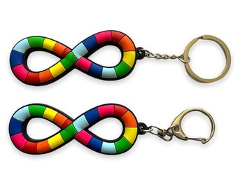 Neurodiversity Keychain, Autism Keychain, Neurodiversity Pride Keychain, Neurodiversity PVC Keychain, Autism Acceptance Keychain, Clip