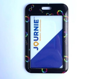 Neurodiversity Pride ID Holder, Autism Identification Card Holder, Autistic Pride ID Holder, Rainbow Infinity ID Holder