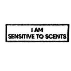 I Am Sensitive To Scents Iron On Patch Communication image 1