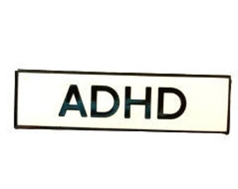ADHD SMALL SIZE pin Communication 1.5 Inch Identity Enamel Pin