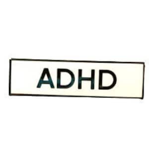 ADHD SMALL SIZE pin Communication 1.5 Inch Identity Enamel Pin