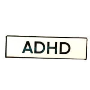 ADHD SMALL SIZE Pin Kommunikation 1,5 Zoll Identität Emaille Pin