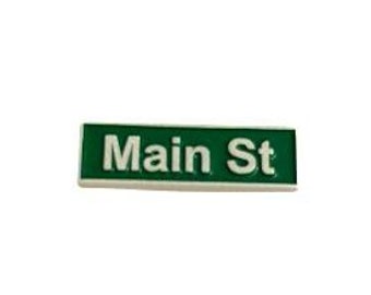 UTGÅNG - Main St Vancouver BC gatuskylt souvenir emaljnål