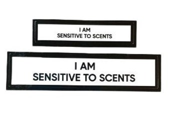 I Am Sensitive To Scents Communication Vinyl Stickers Set of 2