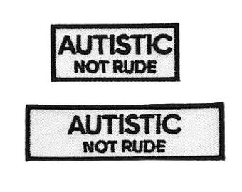 Autistic Not Rude Bügelbild Kommunikation
