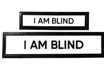 I Am Blind Communication Stickers Set of 2