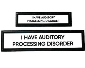 I Have Auditory Processing Disorder Communication Stickers Set of 2