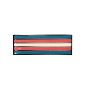 Transgender 1.5 Inch LGBTQIA2+ Pride Flag Enamel Pin