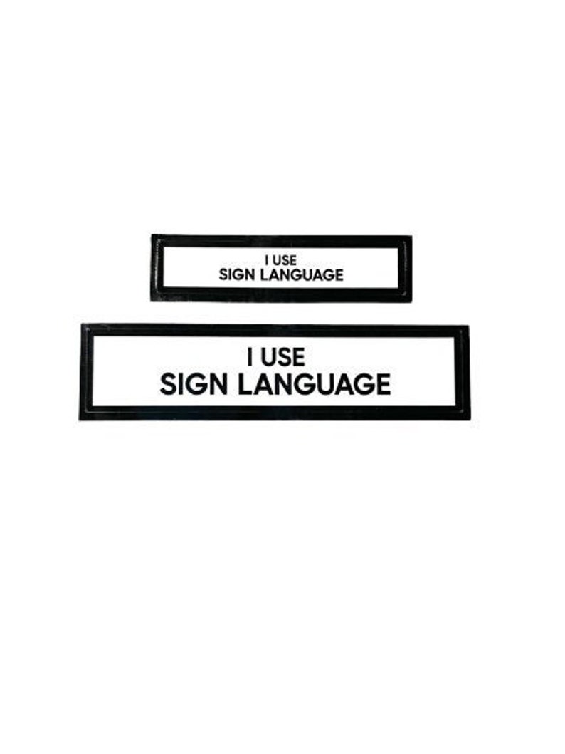 Bottom Sign Language I Use Sign Language Communication Stickers Set of 2 - Etsy