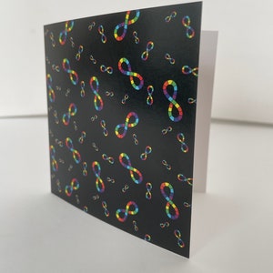 Neurodiversité Fierté autiste Note vierge Carte de vœux