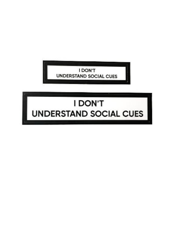 I Don't Understand Social Cues Communication Stickers Set of 2