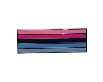 Discontinued Omnisexual 1.5 Inch LGBTQIA2+ Pride Flag Enamel Pin