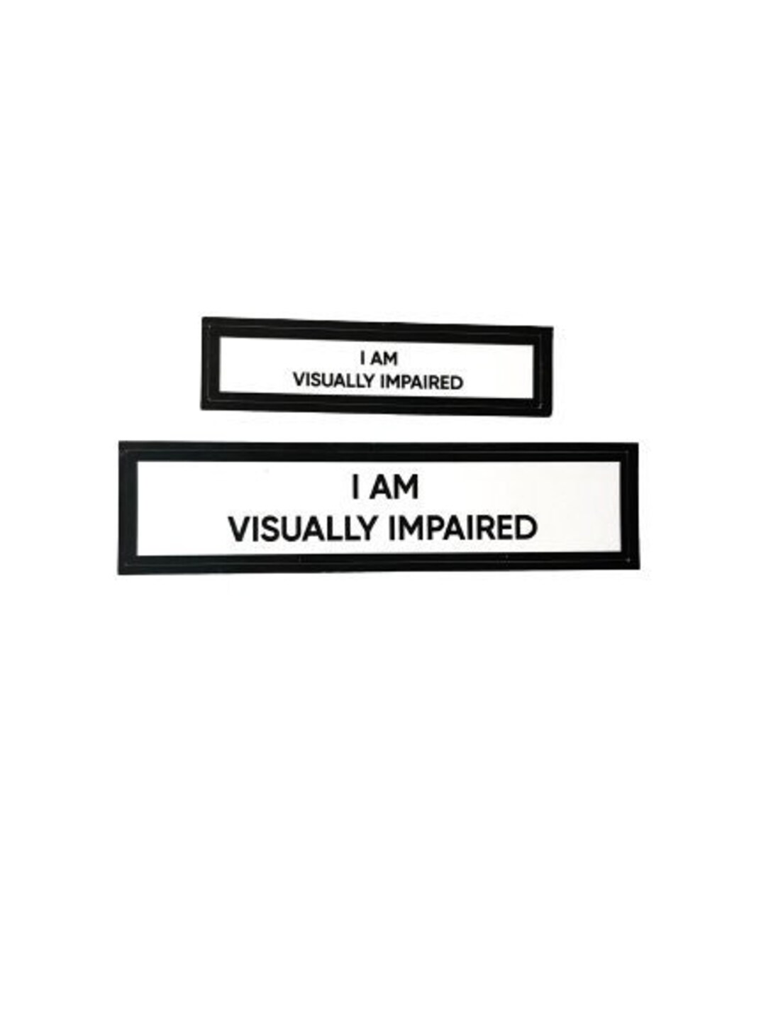I Am Visually Impaired Communication Stickers Set of 2 Etsy