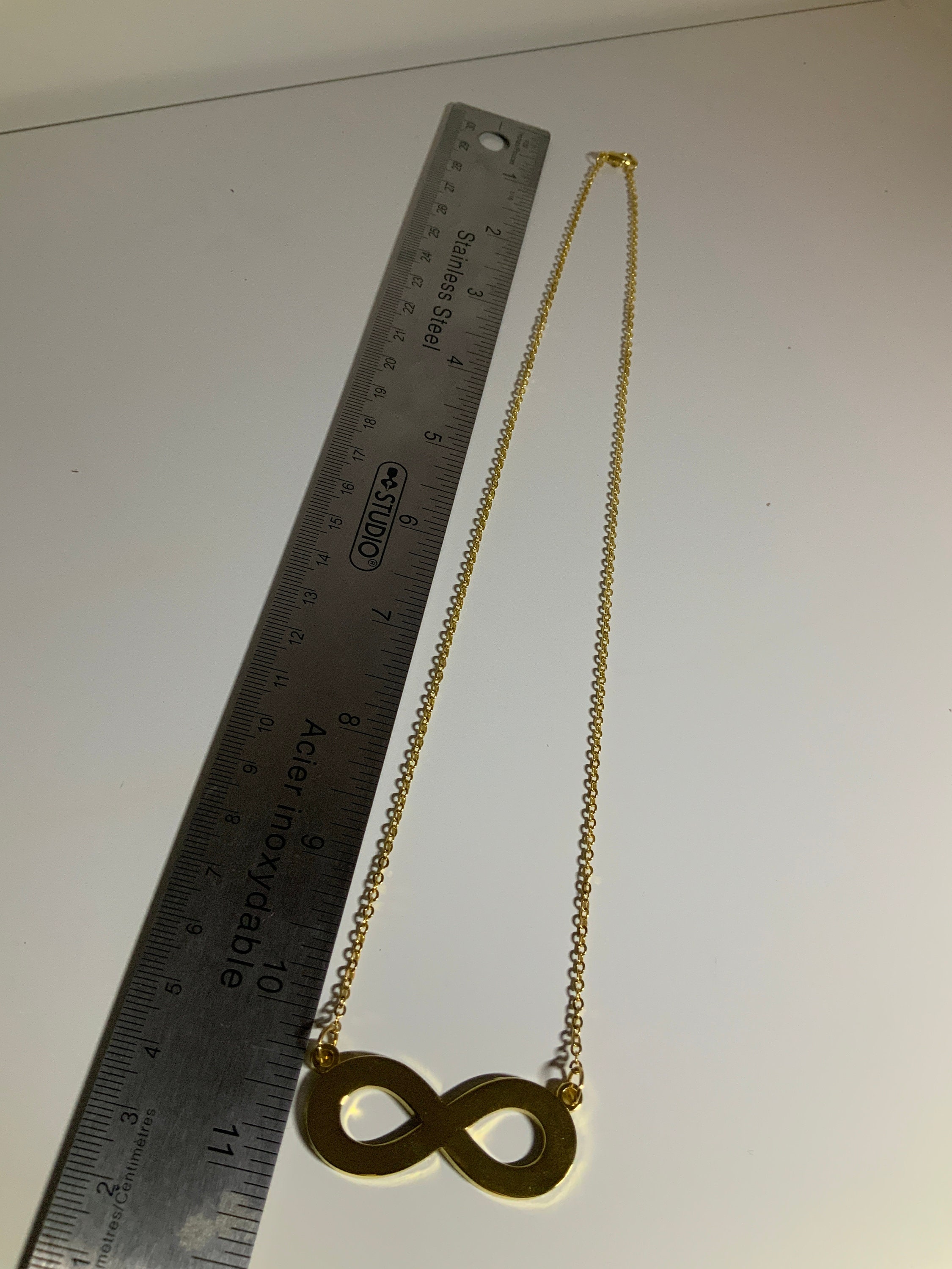 Autistic Pride Infinity Gold Enamel Necklace Autism Etsy