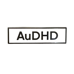 AuDHD SMALL SIZE PIN Communication 1.5 Inch Identity Enamel Pin