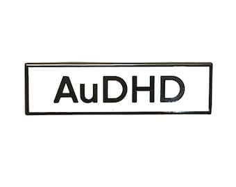 AuDHD SMALL SIZE PIN Communication 1.5 Inch Identity Enamel Pin