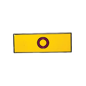 Intersex 1.5 Inch LGBTQIA2+ Pride Flag Enamel Pin