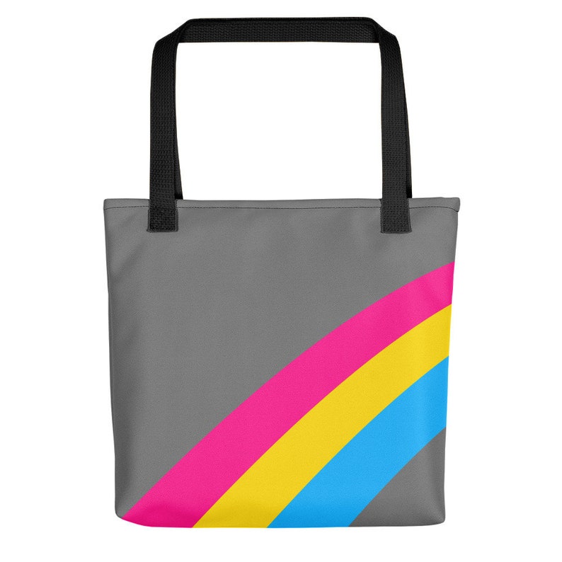 Pansexual Rainbow Flag Striped Stripes Tote Bag