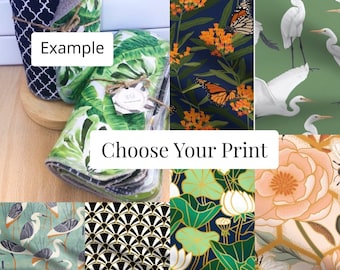 Paperless towels - You Pick Your Fabric!!! Customizable Kitchen Towels Snapping Reusable Paperless Towels