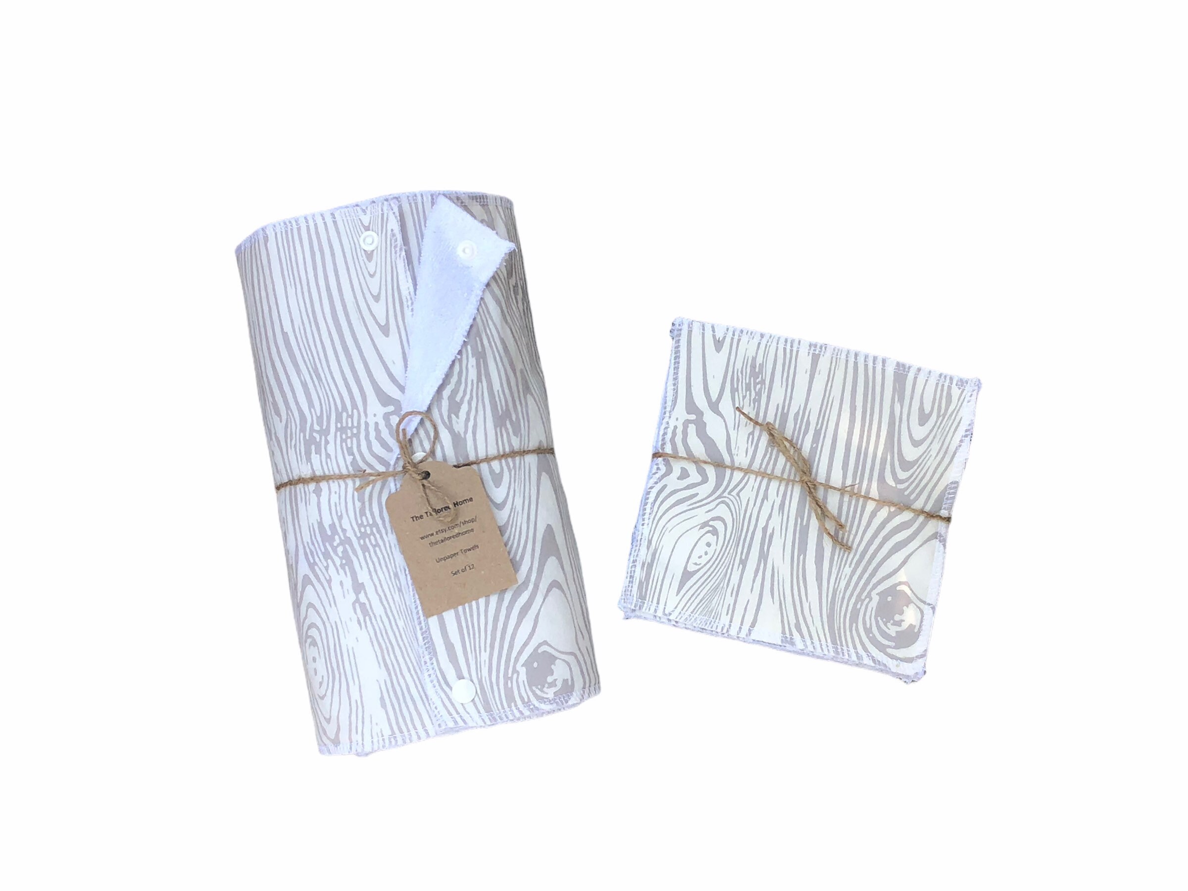 Un / Reusable Paperless Towels "Wood" Washable Cloth Paper …