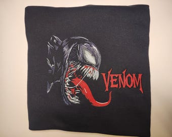 Sudadera con capucha de Venom para niños, ideal para fans de Marvel • Sudadera estampada • Ropa de fan hecha a mano