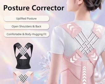 Adjustable Posture Corrector Back Support Belt for Men Women – Spine & Shoulder Brace