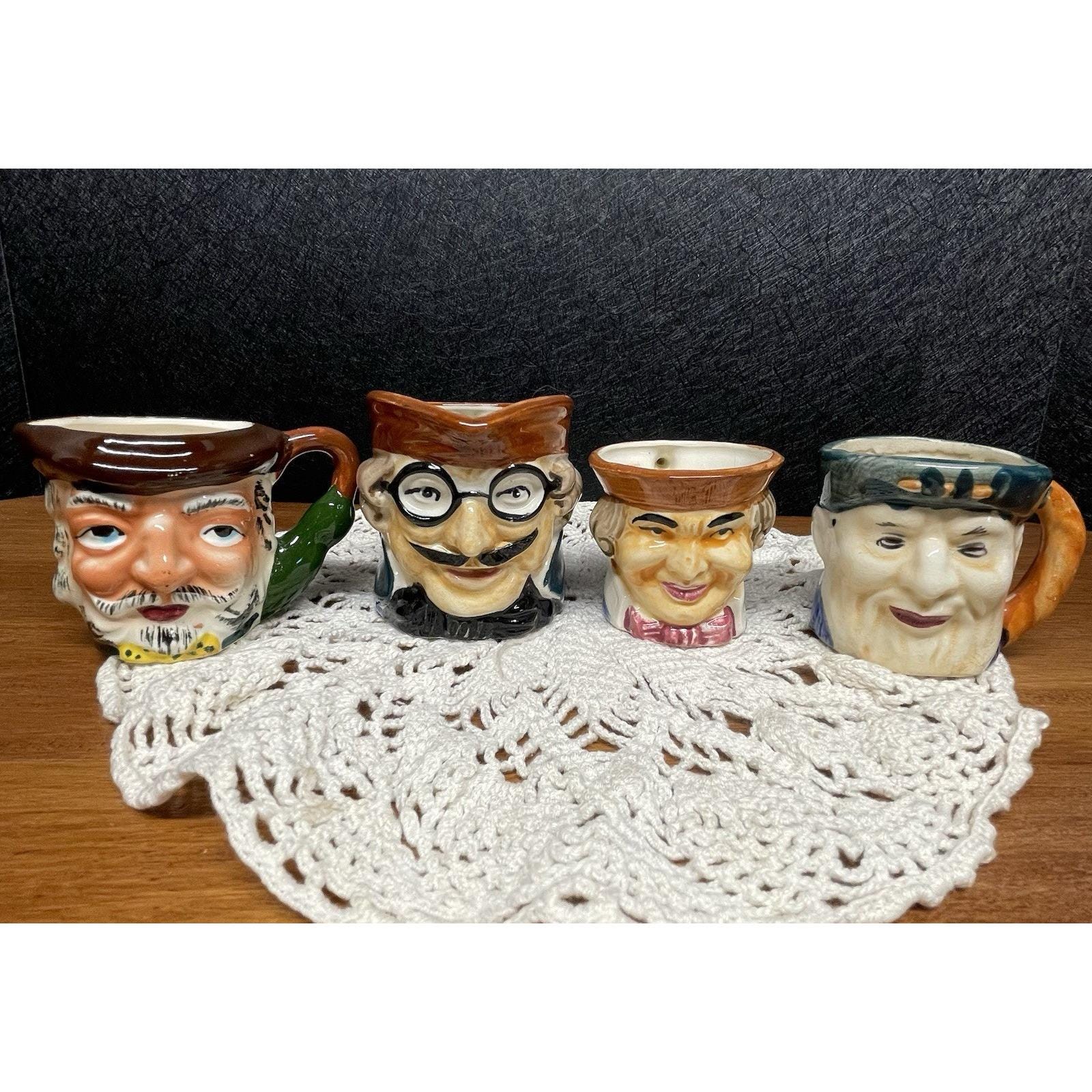 Vintage Mini Toby Mugs - Etsy