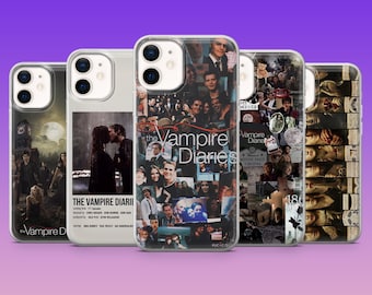 Etui na telefon z motywem braci Damon Salvator z Pamiętników Wampirów do iPhone'a 17Pro, 16, 15, 4, 13, 12, Samsunga S26, S25, S24, S23Fe, A16 Pixel 10, 9Pro