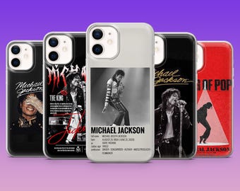 Etui na telefon Michael Jackson King of Pop Cover do iPhone'a 17Pro, 16, 15, 14, 13, 12, Samsunga S26, S25, S24, S23Fe, A16, A56, Pixela 10, 9Pro