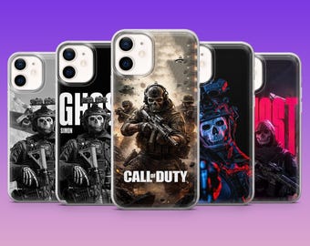 Call ofduty Handyhülle Esports Ghost COD Cover für iPhone 17Pro, 16, 15, 14, 13, 12, Samsung S26, S25, S24, S23Fe, A16, A56, Pixel 10, 9Pro