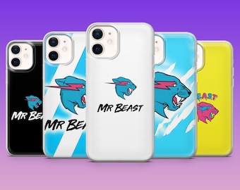 Etui na telefon Mrbeast z motywem Youtubera Gamera na iPhone'a 17Pro, 16, 15, 14, 13, 12, Samsunga S26, S25, S24, S23Fe, A16, A56, Pixel 10, 9Pro