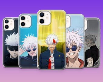 Gojo Satoru Jujutsu Kaisen Anime Gojo Hülle für iPhone 17Pro, 16,15,14,13,12,Samsung S26, S25, S24, S23Fe, A16,A56, Pixel 10,9Pro