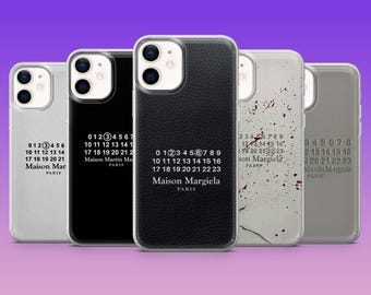 Etui na telefon Maison Margiela Margiela Luxury Cover na iPhone'a 17Pro, 16, 15, 14, 13, 12, Samsunga S26, S25, S24, S23Fe, A16, A56, Pixel 10, 9Pro