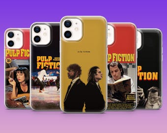 Pulp Fiction Phone Case Cult Classic Movie FIlm Cover for iPhone 17Pro,16,15,14,13,12, Samsung S26,S25, S24, S23Fe, A16, A56, Pixel 10, 9Pro