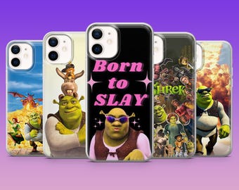 Shrek Phone Case Shrekcore Swamp Cover for iPhone 17Pro, 16, 15, 14, 13, 12, Samsung S26, S25, S24, S23Fe, A16, A56, Pixel 10, 9Pro