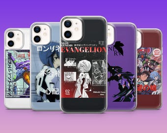 Etui na telefon Evangelion z motywem anime i dystopii na iPhone'a 17Pro, 16, 15, 14, 13, 12, Samsunga S26, S25, S24, S23Fe, A16, A56, Pixel 10, 9Pro