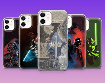 Etui na telefon Star Wars Baby Yoda Darth Vader do iPhone'a 17Pro, 16, 15, 14, 13, 12, Samsunga S26, S25, S24, S23Fe, A16, A56, Pixela 10, 9Pro