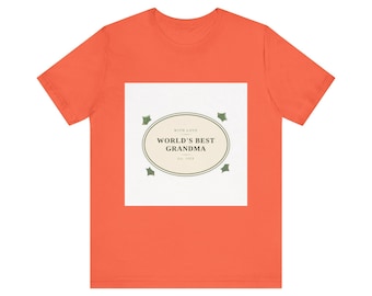 World's Best Grandma T-Shirt | Botanical Print Gift