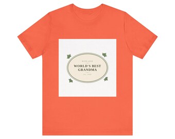 World's Best Grandma T-Shirt | Botanical Print Gift
