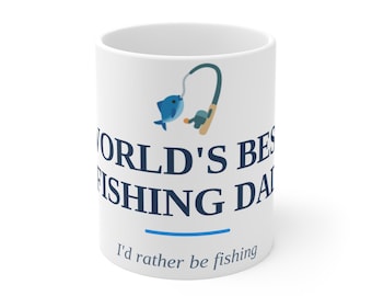 World's Best Fishing Dad Mug | Father's Day Gift for Fisherman