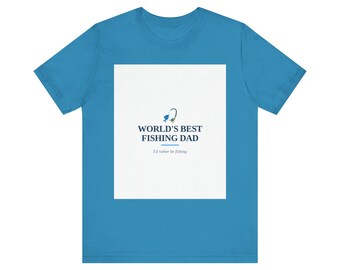 World's Best Fishing Dad T-Shirt | Father's Day Gift for Fisherman