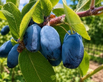 Honeyberry Seeds Lonicera Caerulea Blue Honeysuckle Shrub