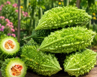 Paquete de cultivo de semillas de melón amargo indio (Momordica Charantia, 10 unidades)