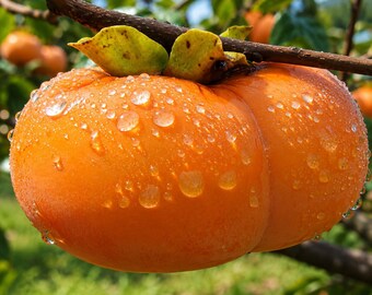 Semillas de caqui japonés 10 Diospyros Kaki Árbol frutal Crecimiento
