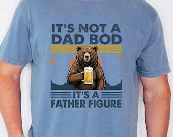 Vintage Papa Apparel, Retro Bear Beer Tee, Fathers Day Gift For Husband, Funny Dad Bod Shirt, Drinking Humor Top