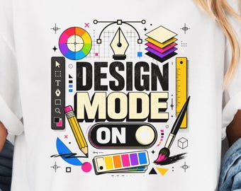 Design-T-Shirt, Geschenk für Grafikdesigner, Künstler-Kreativwerkzeuge, Vintage-Grafik-Komfortfarben-T-Shirt