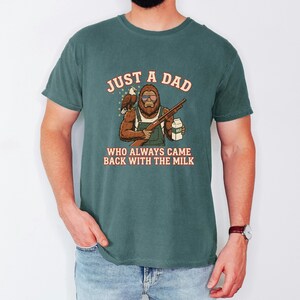 Funny Sasquatch Joke, Vintage Bigfoot Tee, Came Back Milk Shirt, Patriotic Papa Top, Fathers Day Gift Dad, Eagle Graphic Tshirt image 8