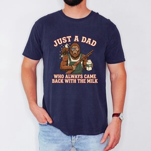 Funny Sasquatch Joke, Vintage Bigfoot Tee, Came Back Milk Shirt, Patriotic Papa Top, Fathers Day Gift Dad, Eagle Graphic Tshirt image 5