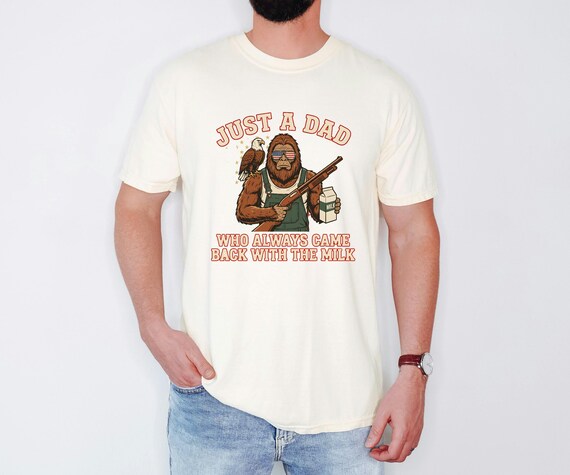 Funny Sasquatch Joke, Vintage Bigfoot Tee, Came Back Milk Shirt, Patriotic Papa Top, Fathers Day Gift Dad, Eagle Graphic Tshirt